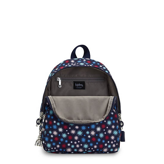 Kipling Paola Small Printed Rugzak Blauw | België 1614CT